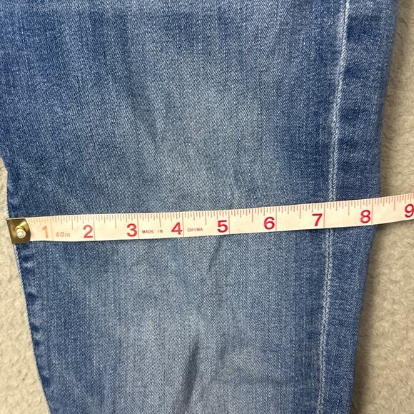 Mother The Hustler Ankle Fray Jeans Healing Jar Size 26 Crop Flare Designer - Picture 7 of 12